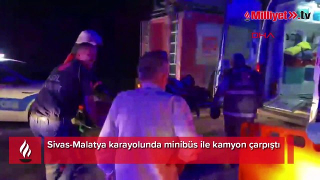 Sivas- Malatya karayolunda kaza! Çok sayıda ölü ve yaralı var