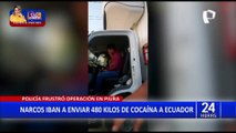 Piura: PNP incauta 480 kilos de droga que narcos enviaban a Ecuador