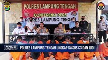 Polres Lampung Tengah Ungkap Kasus (C3) Curas, Curat, Curanmor dan Kasus Perjudian