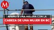 Hallan la cabeza de una mujer dentro de hielera en Tijuana, Baja California