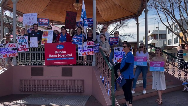 Dubbo's nurses and midwives walked out for 24 hours to demand staffing ratio