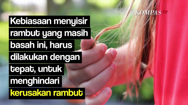 Sebaiknya Jangan Menyisir saat Rambut Masih Basah, Mengapa?