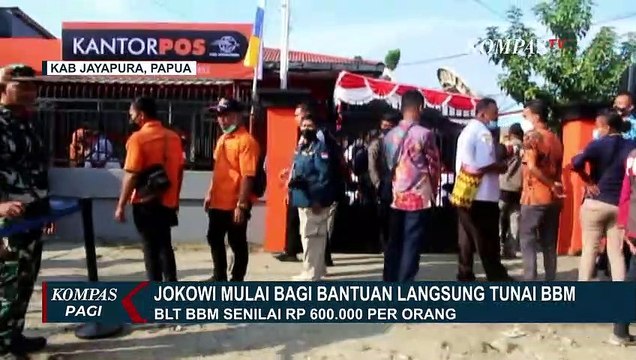 Presiden Jokowi Bagikan BLT BBM di Jayapura Papua, Berharap Bantuan Dana Bisa Perbaiki Daya Konsumsi