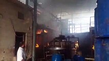 चम्बल औद्योगिक क्षेत्र स्थित एरोमेटिक्स इण्डस्ट्री में लगी आग