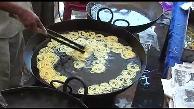 Street food india - Dal puri & Dal Pakvan - indian street food cuisine