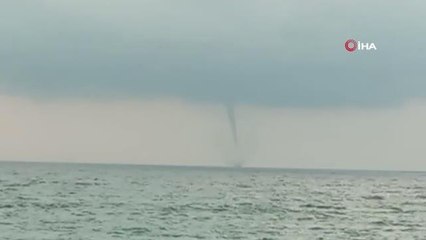 Karadeniz'de hortum böyle görüntülendi