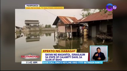 Bayan ng Masantol, isinailalim sa state of calamity dahil sa ulan at baha | BT