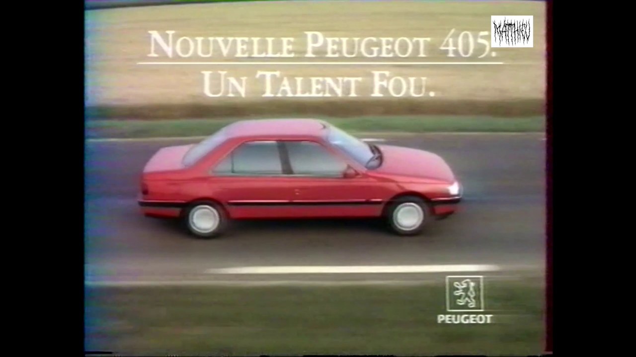 Publicité Peugeot 405 : un talent fou (1992)