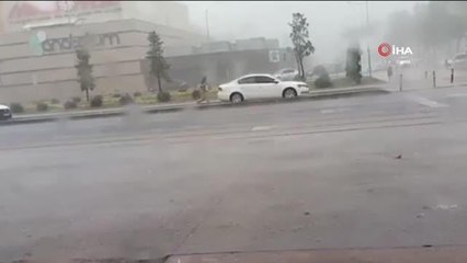 Terminalin çökme anında yaşanan panik yolcunun kamerasına yansıdı