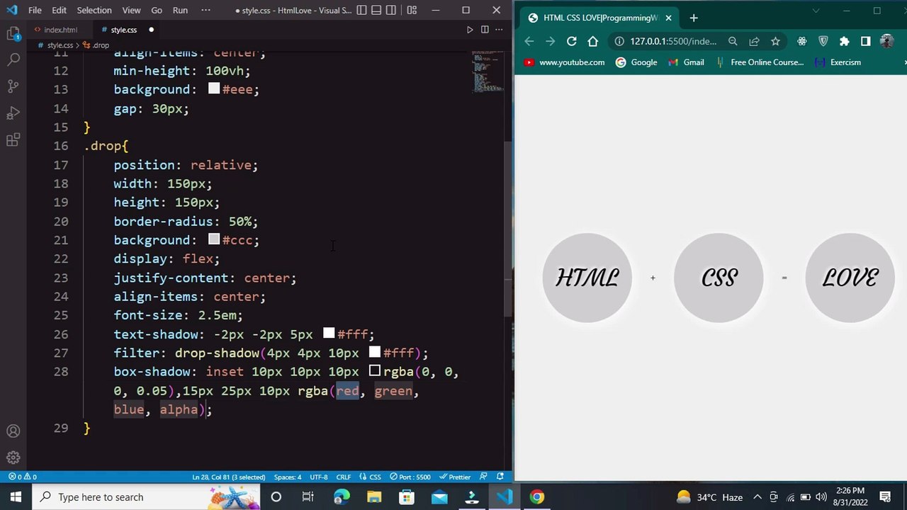 Cool Html CSS Effects CSS water drop effects video Dailymotion