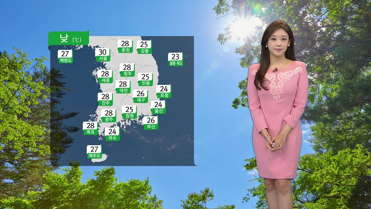 [날씨] 내륙 낮 더위...제주·남해안 태풍 힌남노 영향 '비' / YTN