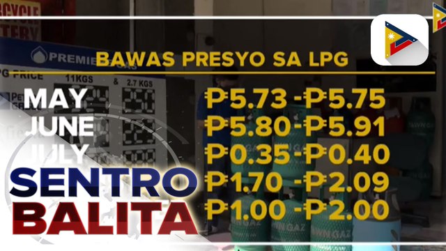 P1-P2 na bawas-presyo sa kada kilo ng LPG, ipinatupad ngayong unang araw ng Setyembre