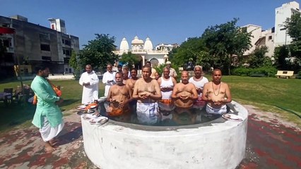 VIDEO : राज्यसभा सांसद घनश्याम तिवाड़ी का 'ऋषि पूजन कर्म कांड' पूजन