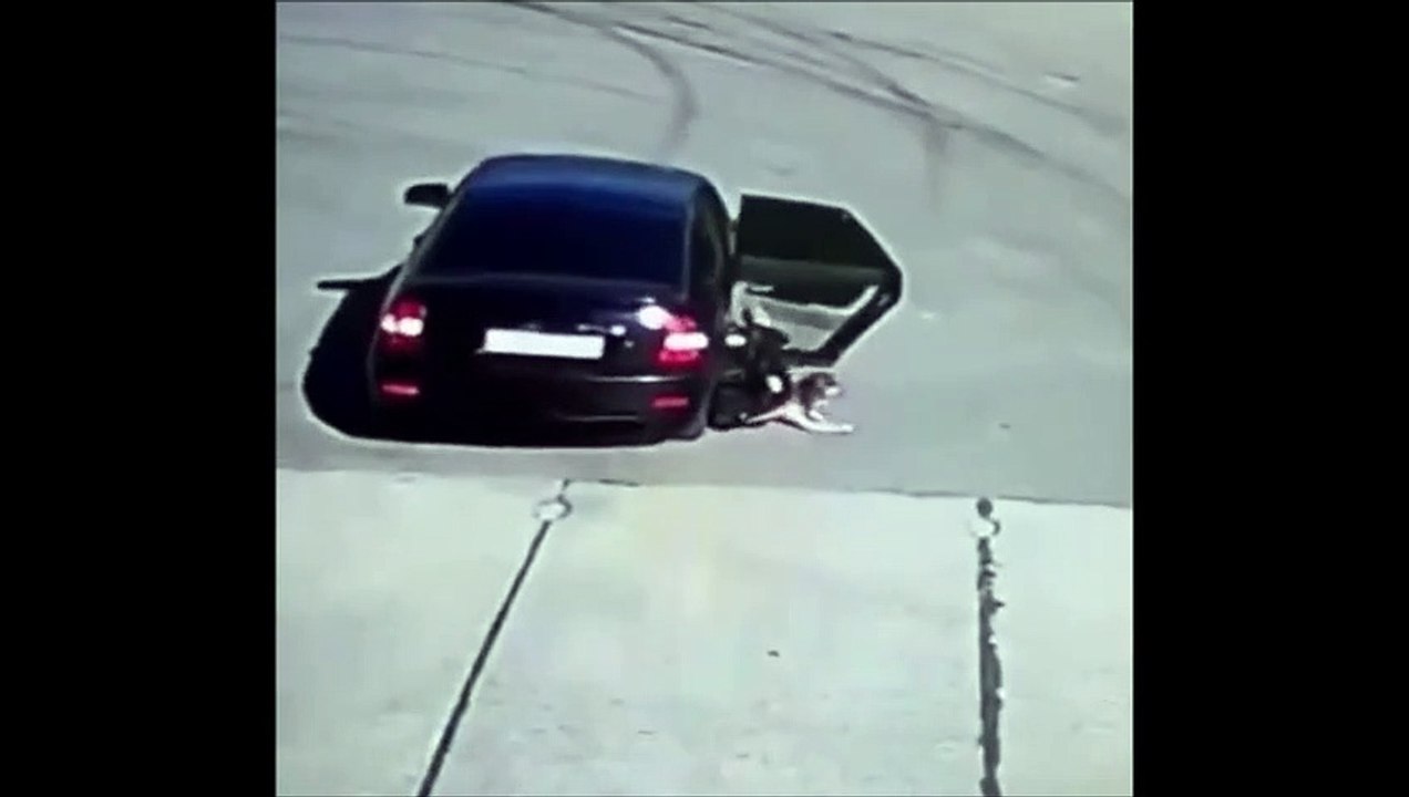 Pas vraiment le papa de l'année  dépot d'enfant en mode dérapage