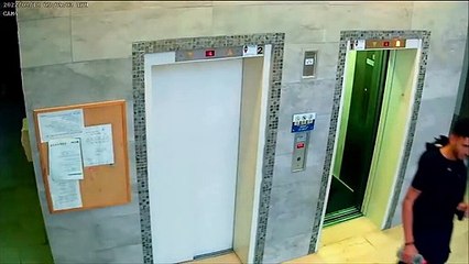 Un policier sauve un chien piégé par sa laisse dans un ascenseur