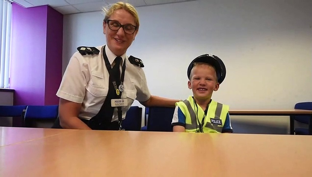 Police boy for a day