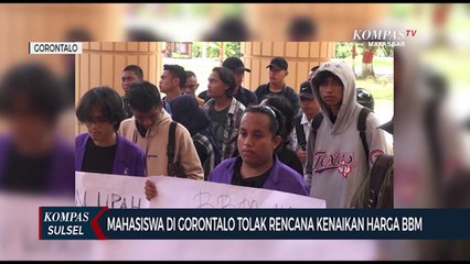 Mahasiswa Di Gorontalo Tolak Rencana Kenaikan Harga BBM