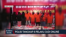 Polisi Tangkap 8 Pelaku Judi Online