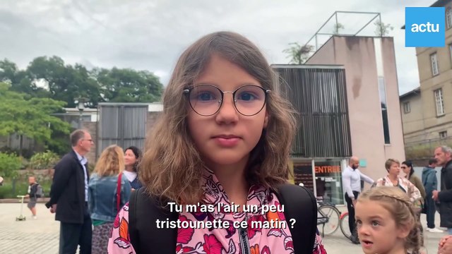 Rentrée scolaire à Rennes : la réaction des enfants devant leur école est trop mignonne