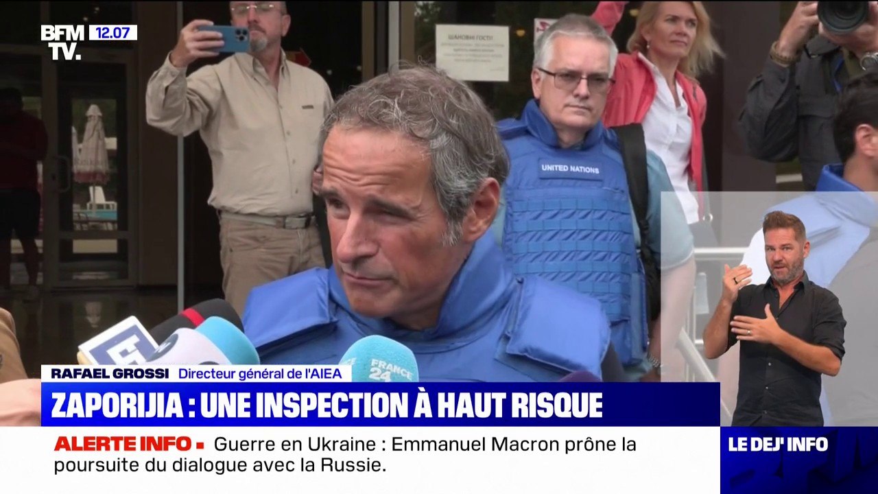 "Nous ne nous arrêterons pas", assure le chef de l'AIEA malgré des hostilités russes autour de la centrale de Zaporijia