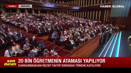 Dikkat çeken anlar! Erdoğan butona bastı, 20 bin sözleşmeli öğretmenin ataması gerçekleşti