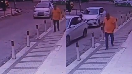 Bayrampaşa'da fırıncılar odası eski başkanına silahlı saldırı kamerada