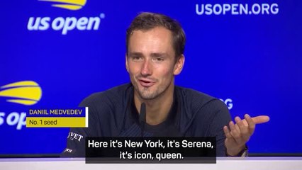 'An icon, a queen, it's Serena's tournament' - Medvedev