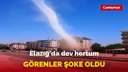 Elazığ'da dev hortum görüntülendi