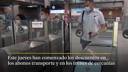 下载视频: Primer día con descuentos en abonos transportes y cercanías