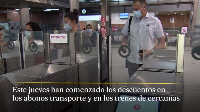 Primer día con descuentos en abonos transportes y cercanías