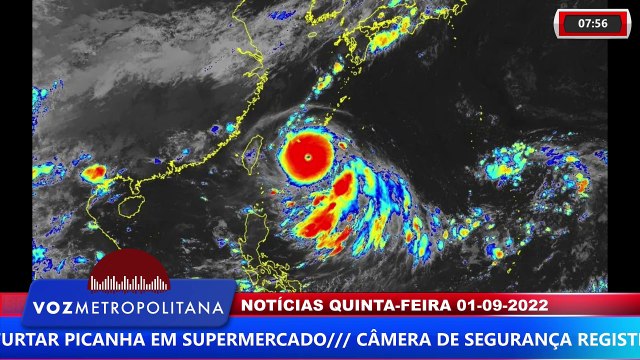 SUPER TUFÃO, COM VENTOS DE 257KMH, QUE ATINGIU AS FILIPINAS É O MAIS INTENSO DO ANO E SE DESLOCA RUMO AO JAPÃO