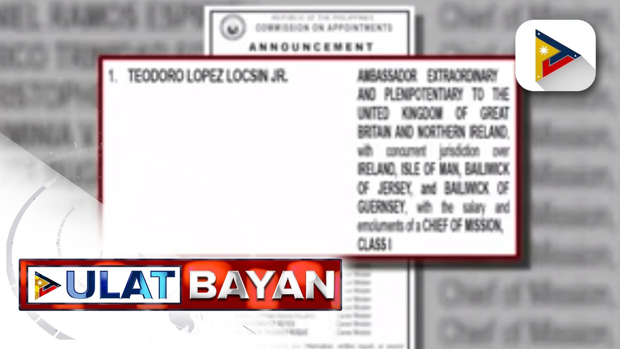 Nominasyon ng mga bagong opisyal ng DFA, isinumite ni Pres. Ferdinand R. Marcos Jr. sa CA