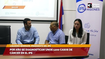 Por año se diagnostican unos 1200 casos de Cáncer en el IPS