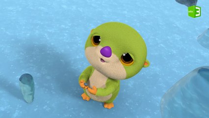 ثعلب الماء محتجز داخل الكهف الجليدي