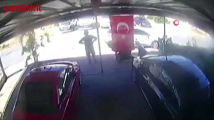 Hırsızı yakalamak için adeta uçtu! 'Türk bayrağına dua etsin'