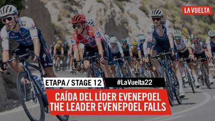 Caída del líder Evenepoel / The leader Evenepoel falls - Étape 12 / Stage 12 | #LaVuelta22