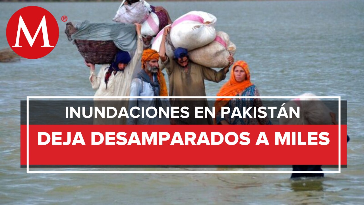 Miles de personas en Pakistan lo perdieron todo tras fuertes inundaciones