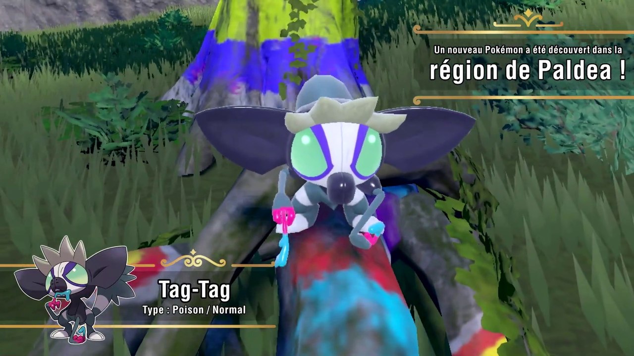 Pokémon Écarlate et Pokémon Violet - Tag-Tag, un Pokémon très territorial