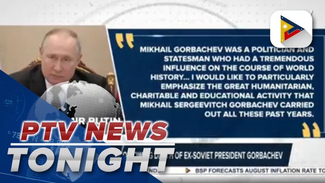 Tributes pour in following death of ex-Soviet President Gorbachev