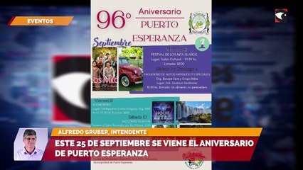 Este 25 de septiembre se viene el Aniversario de Puerto Esperanza