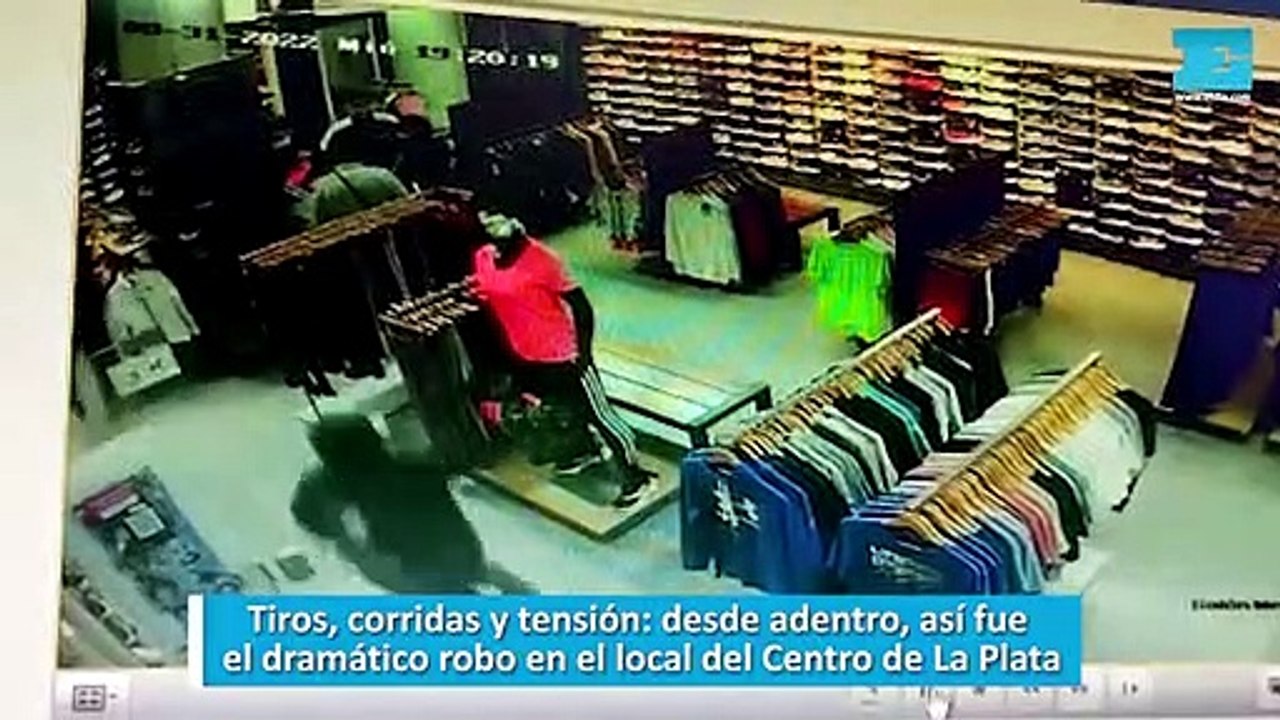Tiros, corridas y tensión, desde adentro, así fue el dramático robo en el local del Centro de La Plata