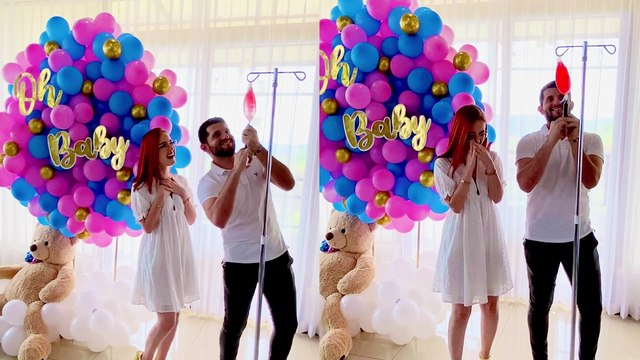 Pregnant couple joyfully reveals the gender of their baby