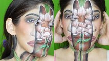'Indian artist creates a mind-bending optical illusion using her flawless makeup skills  '
