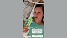 Ana Barbosa mostra-se no hospital após cirurgia