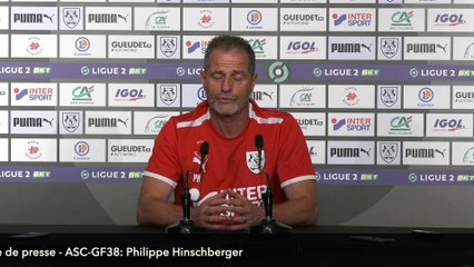 Conférence de presse - ASC-GF38: Philippe Hinschberger