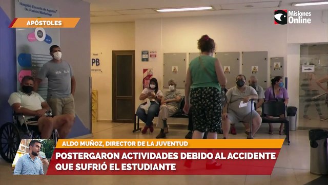 Postergaron actividades debido al accidente que sufrió el estudiante