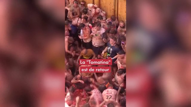Espagne : la «Tomatina» a fait son grand retour après deux ans d'absence