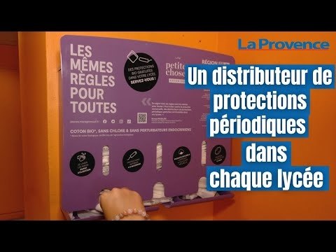 Des protections périodiques gratuites en libre service dans tous les lycées de la région Sud