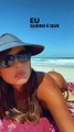 De fio-dental, Deborah Secco exibe corpão na praia