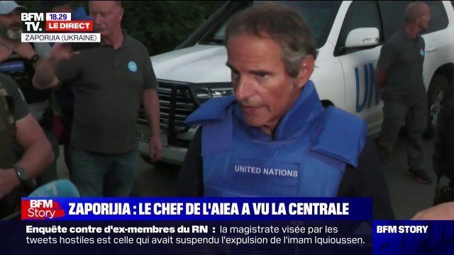 Rafael Grossi (AIEA): Nous n'allons pas partir, nous allons avoir une présence continue à la centrale de Zaporijjia